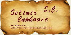 Selimir Čupković vizit kartica